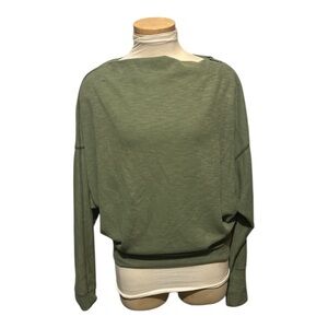 Free People We The Free Olive Dolman Sweater Size Small